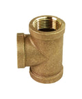 1 Inch Brass Tee FIP Fittings Lead Free Brass Class 125 NSF 61-4 AB1953 Approved Pressure Tested Female Threaded Pipe Tee