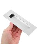 4 Piece Stainless Steel Hidden Door Handles For Sliding Barn Doors And Closets Recessed Invisible Pulls in hand