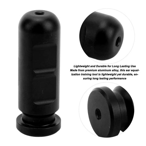 Diving Ear Equalization Training Tool With Three Balloons, Black, Portable Pressure Balance Kit showing aluminum body parts