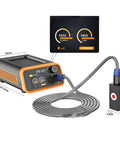 Powerful 1000W Induction Heater Dent Repair Kit With Hot Box Pro Grade Paintless Dent Puller For Cars Exteon Rod Ideal For Quick Minor Dent Removal And Car Body Repair shown with dimensions