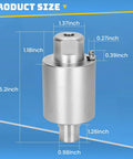 Rotary Swivel Head Replacement for BE Whirl-A-Way Surface Cleaners 16-24 Inch, 8 GPM, 4000 PSI, aluminum body, product dimensions