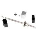 250mm SFU1605 Ballscrew Set With BK12 And BF12 And DSG16H Nut Housing shown with components for DIY CNC Router