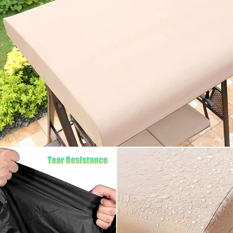 Porch Swing Canopy Replacement Cover 75x47 or 84x48 Inches Universal Top Cover, waterproof, tear-resistant 210D Oxford Cloth.