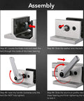 Gray L Handle Linear Bearing Brake Kit With Adjustable Stop For 40 Series 80 20 Ready Bearings assembly steps diagram