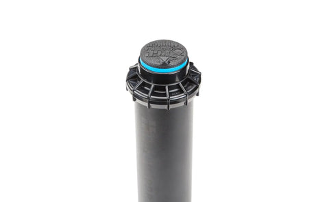 Close-up of PGP Ultra Rotor Sprinkler Head With 4 Inch Pop Up And 3 Quarter Inch Inlet Pressure Regulated Body 3.0 Nozzle Installed