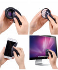 Lens And Screen Cleaning Kit With Two Cleaning Sprays And Two Microfiber Cloths For DSLR Lenses And All Device Screens in use