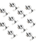 Magnetic Cabinet Catches And Door Stops With Slick Soft Close Damper Buffer for wardrobe hardware, set of 12, metal.