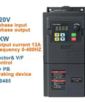 Pro Variable Frequency Drive Inverter 1.5 Kw To 7.5 Kw 220V 380V Three Phase Motor Speed Control Unit Vfd With Beefy Soft Start And Rs485 For Industrial Heavy Duty Machinery Easy Install Reliable Controller Perfect For Production Lines. 220V 1phase input 3phase output VFD, 3KW, RS485