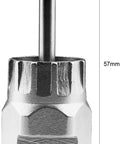 Front view of lock ring extractor from Bike Cassette Removal Tool Set With Chain Whip And Auxiliary Wrench For Freewheel And Sprocket Removal