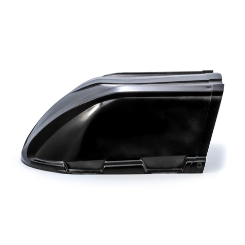 Side view of Heavy Duty High Flow Roof Vent Cover for RVs With Easy Open Cap and Aerodynamic Design, Fits Most 14x14 Roof Vents