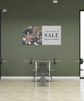 Custom 3x6 Indoor Outdoor Heavy Duty Vinyl Banner For Business Promotion Birthdays Holidays And Special Events in gym setting