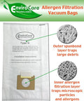 Replacement Allergen Vacuum Bags For Kenmore Canister Type C Or Q 50555 50558 50557 And Panasonic Type C 5 9 Pack diagram