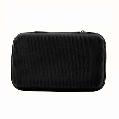 Solid Eva Cable Keeper Case For Your Ride Along Tech Stack Including Wireless Earbuds Fast Chargers Power Banks And Daily Tech Clutter Neat Travel Kit black exterior view