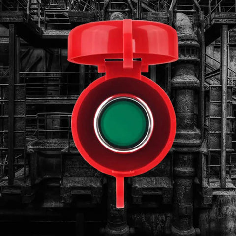 Open Emergency Stop Button Lockout Cover Red 22mm Diameter Pushbutton Shield Box Type 2 Pack Built Tough PC Material Easy Open Close
