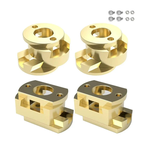 Upgrade Your Ender3 Z Axis Setup With These Brass Oldham Couplings For T8 Lead Screws Providing A Super Flexible And Smooth Hot Bed Motion Plus 18mm Rounds, brass couplings with screws
