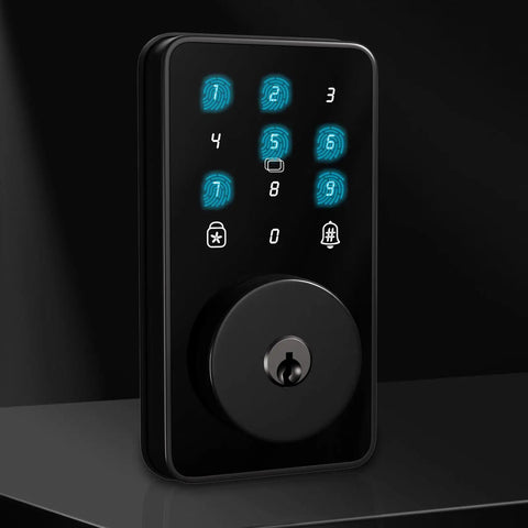 Heavy Hitter Smart Deadbolt With Keyless Entry, Smooth Touchscreen Keypad For Exterior Doors, Rock Solid Six Digit Passcode Allowing Up To One Hundred Custom User Codes For Effortless Everyday Access