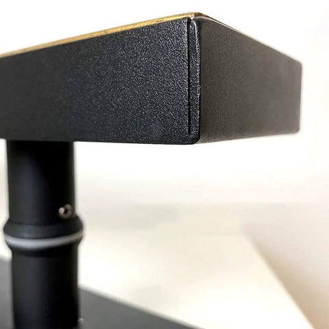 Close-up view of Matte Black Glass Door Handle With Aluminum And Solid Wood Push Pull Barn Door Handle Sleek And Built to Last