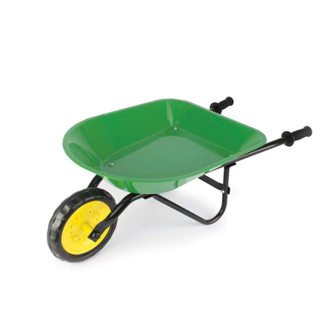 Officially Licensed Kids Wheelbarrow For Backyard Projects 34 Inch Steel Wheelbarrow With Comfortable Vinyl Grips Durable Kid Sized Garden Tool