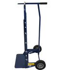 Side view of 510 Reel Truck 24 Inch Wide Heavy Duty Cable Hand Cart with Pro Grade Large Wheels and Five Eighth Inch Spindles