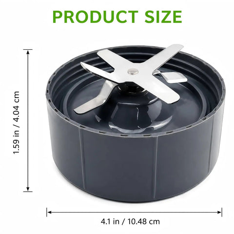 Extractor Blade Replacement For 600W And Pro Series Blenders With Durable 6 Fin Stainless Steel Blades, No Fuss Easy Install Single Blade Assembly For High Speed NutriBullet Compatible Blenders