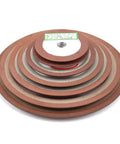 Stack of diamond grinding wheel cutting discs resin bond for tungsten steel milling cutter sharpener, various sizes.