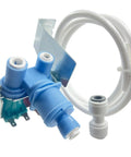 Beefed Up W10408179 Refrigerator Water Inlet Valve Replacement With 3 Water Lines One Inlet And Two Outlets For Whirlpool Kenmore Maytag Amana KitchenAid Ikea Refrigerators, blue valve