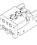 Compact Pneumatic Actuator With Guided Cylinder For Precision Linear Motion In Industrial Automation SLT-6-20-P-A Built Tough For Repetitive Tasks And Smooth Dependable Motion Control, isometric line drawing