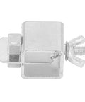 Rock Solid Aluminum Alloy Butt Welding Clamp Kit With 8 Pcs Silver Wings showing a detailed view of a silver wing nut clamp.