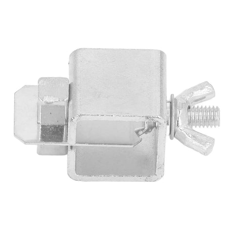 Rock Solid Aluminum Alloy Butt Welding Clamp Kit With 8 Pcs Silver Wings showing a detailed view of a silver wing nut clamp.