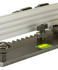 Pro Grade Half Blind Dovetail Jig For Router Table Heavy Duty Woodworking Fixture with black base and adjustable clamps