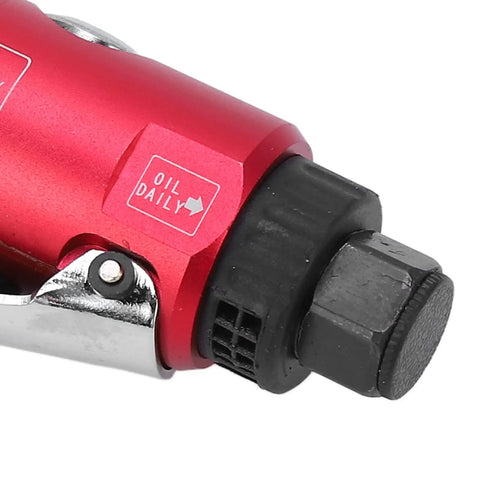 Close-up of Extended Air Die Grinder With Adjustable Speed Control Pumping Twenty Thousand Rpm On An Extended Body.