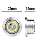 Harmonic Drive Strain Wave Gear Reducer For Automation Robots And Stepper Motors CS-17-II shown from front and side views