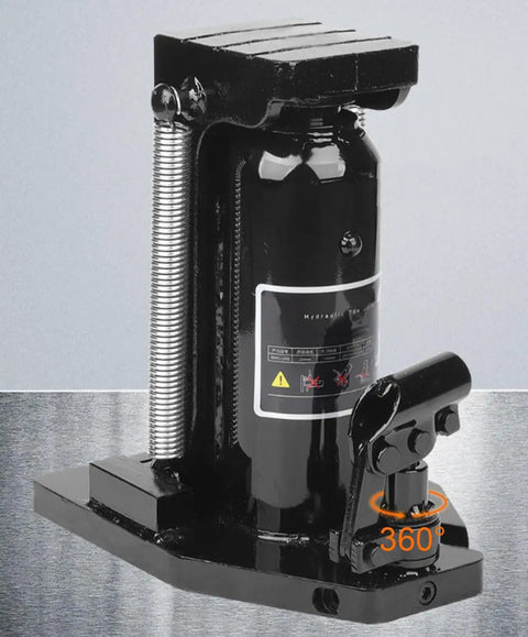 Beefy Toe Jack Lift Hydraulic Tool With Heat Treated Steel Base, 5 Ton Peak Capacity And 2.5 Ton Toe Capacity, 11000 Lbs Top Lift And 5500 Lbs Toe Lift, Spreading Rigging Machine For Oil Field Maintenance And Heavy Lifting, black steel toe jack
