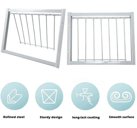 Beefy Steel Frame Loft Pigeon Trap Door Rust Resistant Bird Cage Entrance with smooth surface and refined steel design