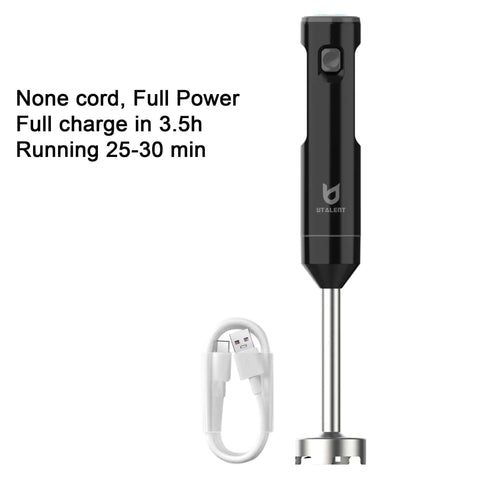Total Game Changer Cordless Hand Blender With Whisk For Smoothies Soups And Baby Food Purees Featuring Heavy Duty Rechargeable Motor and USB-C cable