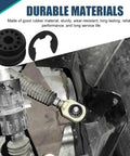 Heavy Duty Car Transmission Shift Linkage Grommet Bushing Kit With E Clips For Ram Transfer Case Repair, rubber component detail.