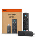 Next Level 4K Streaming Device With AI Powered Search And Wifi 6E Support in packaging with remote for easy streaming setup.