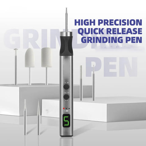 Premium Mini Cordless Rotary Grinder With Five Speed Settings For Cell Phone And PCB Repair Type C Quick Charge Craft Tool Kit and seven bits