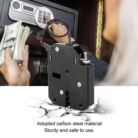 12V DC Electromagnetic Cabinet Lock With 150Kg Force Auto Lock When Power Is Off And Unlock On Power, carbon steel material