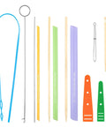 13 Piece Quick Turn Fabric Set For Sewing And Crafting, Multi Functional Fabric Tube Turner Tool Kit Includes 3 Turners, 2 Rods