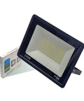 Top Shelf 10 Pack Outdoor Floodlights Featuring Kicking 400W LED Wall Spotlights Casting Wide Beam Glow Across Garages Workshops And Driveways With Dead Nuts Stable Brackets And Warm White Light Built To Handle Rough Days Out Front Daily. 100W LED floodlight with IP66 rating and durable design.