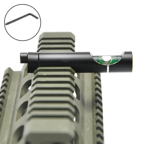 Metal Bubble Level Anti Cant For 20mm Picatinny Weaver Rail Rifle Scope Leveling Kit Mounts Sight with wrench close-up