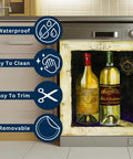Magnetic Dishwasher Cover For Front Panel With Van Gogh Irises Print, Reusable Decal, Decorative Dishwasher Magnet, Famous Paintings Kitchen Art Decor, 23.5 By 26 Inches
