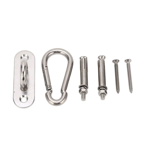 Heavy Duty Stainless Steel Ceiling Hooks Set For Swing Suspension And Hammock Chairs U Type Fixing Hooks 304 Stainless Steel Hardware Kit