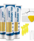 Drywall Repair Kit For Holes And Cracks, Quick-Drying Wall Mending Paste With Scraper, No Sanding Needed, Easy DIY Home Fix, 3-Piece Set