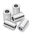20 Piece Aluminum Spacers Set One Half Inch Outer Diameter One Quarter Inch Inner Diameter Three Quarter Inch Length smooth spacer bushings