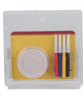 Pro Grade Lubrication Kit With Three Oil Pins And Comfort Holder, featuring oil cup and four pins in clear packaging.
