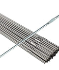 ER309L Stainless Steel TIG Welding Rods 0.09375 In Diameter x 36 In Length, 10 Lb Pack, close-up view showing metal rods.