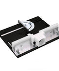 Rugged As Nails Router Table Insert Plate Aluminum Alloy Routing Mounting Base For Garage Workshop Hobbyists Black with angle guide.