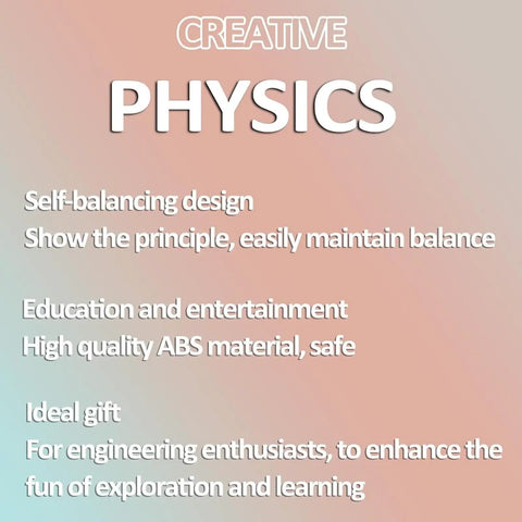 Self Balancing Cube Gyro Kit for Science Education and Creative STEM Learning, a Kid-Friendly Hands-On Physics Toy to Explore Balance, Center of Mass, Torque, and Critical Thinking with Fun Experiments. ABS